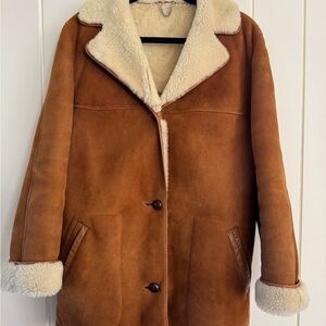 Women's Brown Shearling Coat